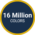 16 million colors